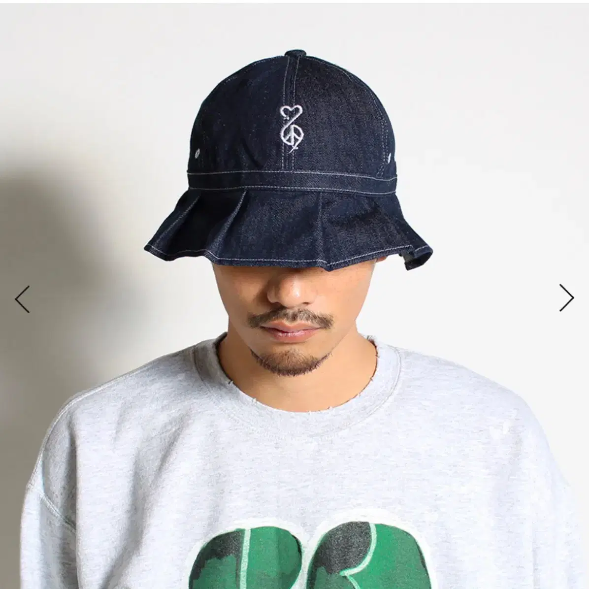 [M] 사스콰치페브릭스 TUCK BRIM DENIM HAT INDIGO