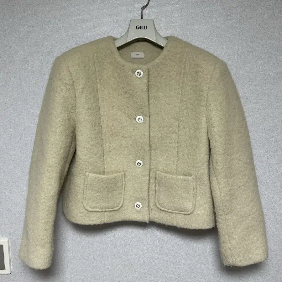 어그스트 ugst hairy tweed wool jacket