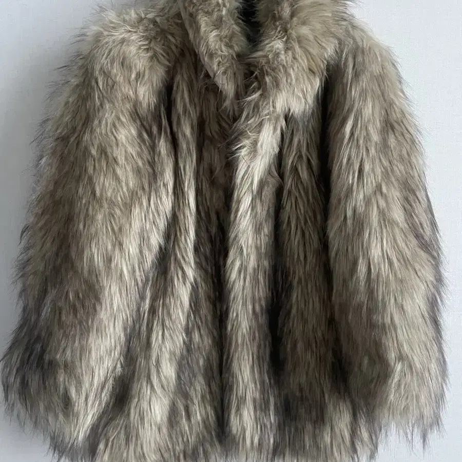 온무드 퍼자켓 퍼코트 have mix fur half coat