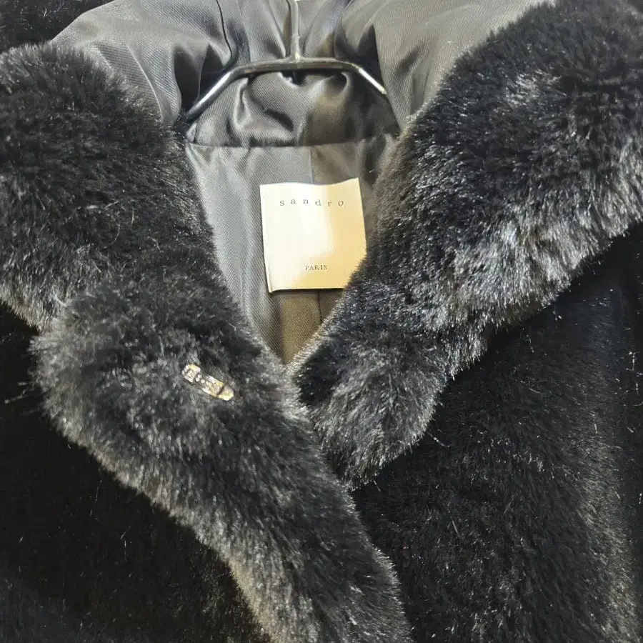 sandro faux fur 자켓