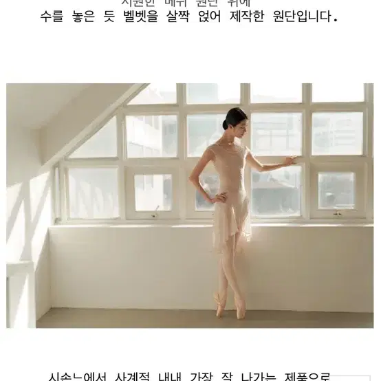 시손느웨어 성인발레복 레오타드