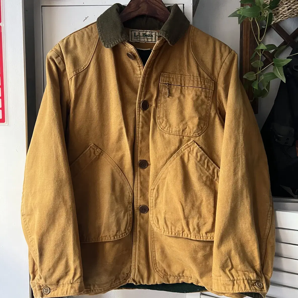 [M]90's L.L.Bean 엘엘빈 캔버스 헌팅자켓