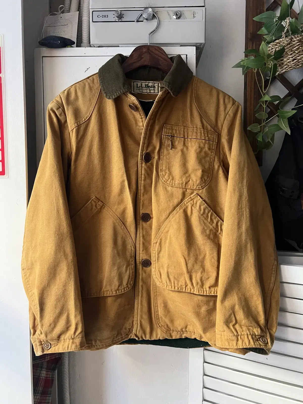 [M]90's L.L.Bean 엘엘빈 캔버스 헌팅자켓