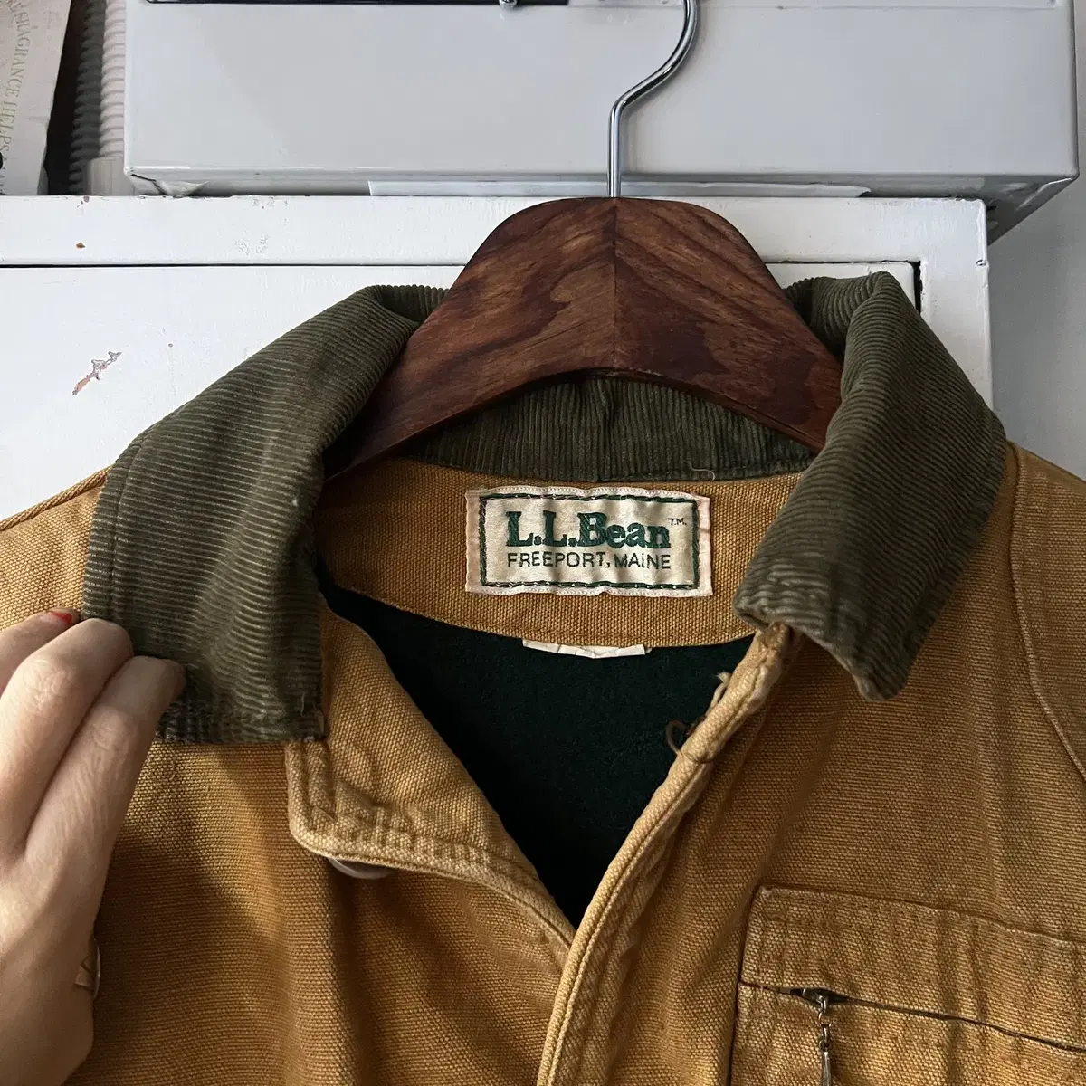 [M]90's L.L.Bean 엘엘빈 캔버스 헌팅자켓