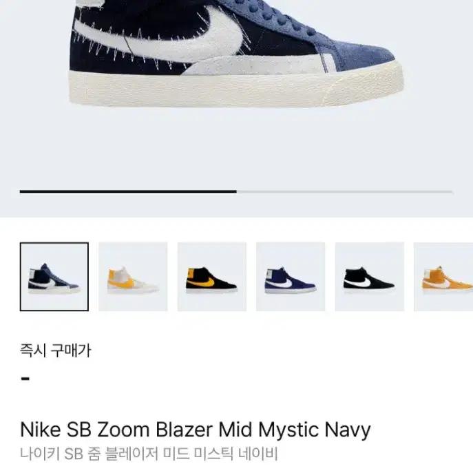 Nike SB Zoom Blazer Mid Mystic Navy 260