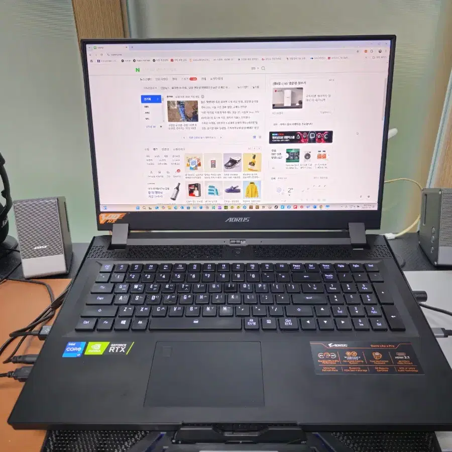 기가바이트 어로스 17d kg, i7, rtx3060, 17인치,풀키보드