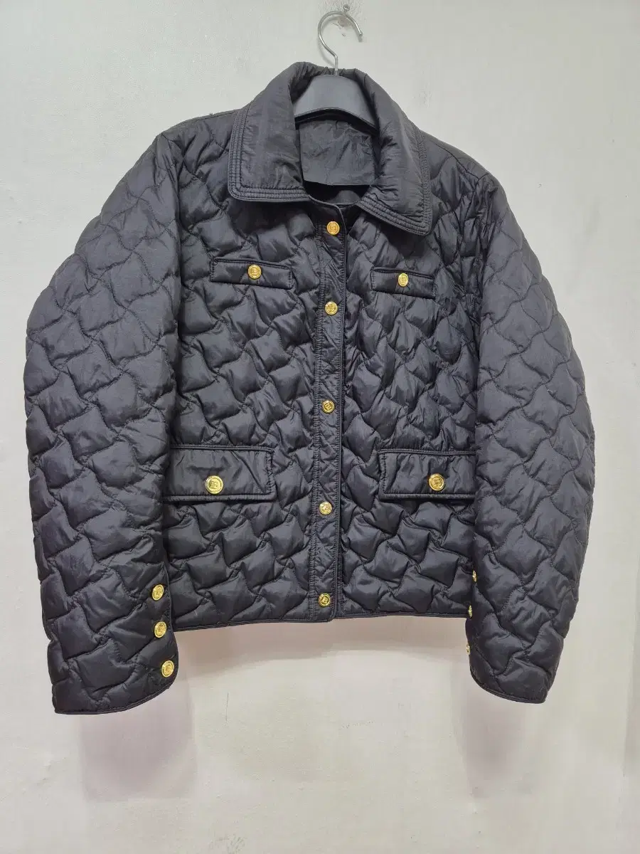 Down-filled quilted jacket with keum-jang buttons (size 55-66)