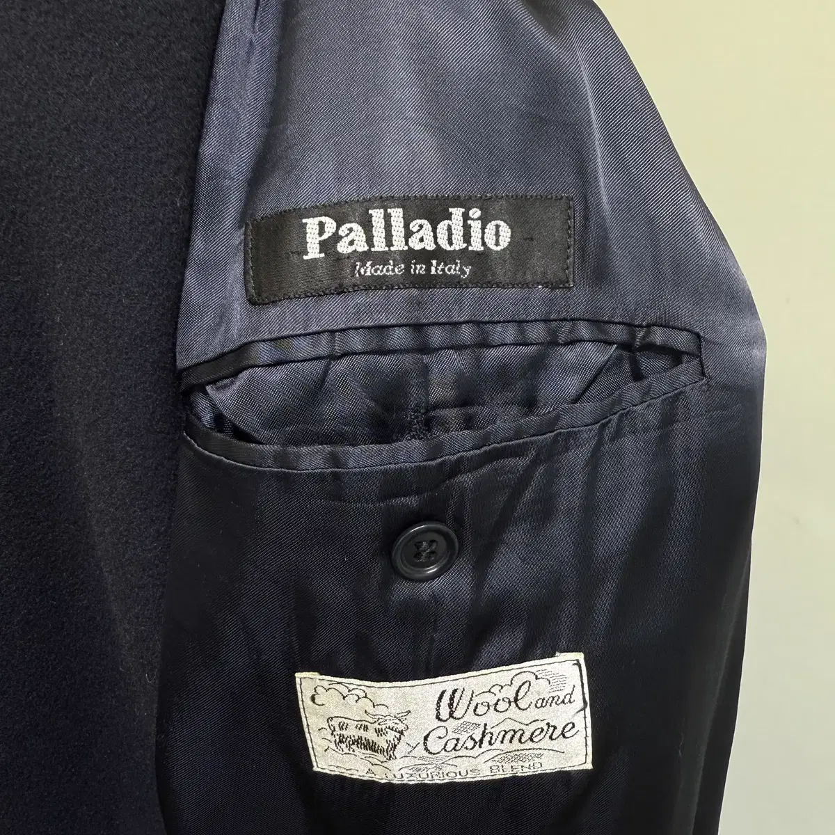 PALLADIO 네이비 롱코트 (Made in Italy)