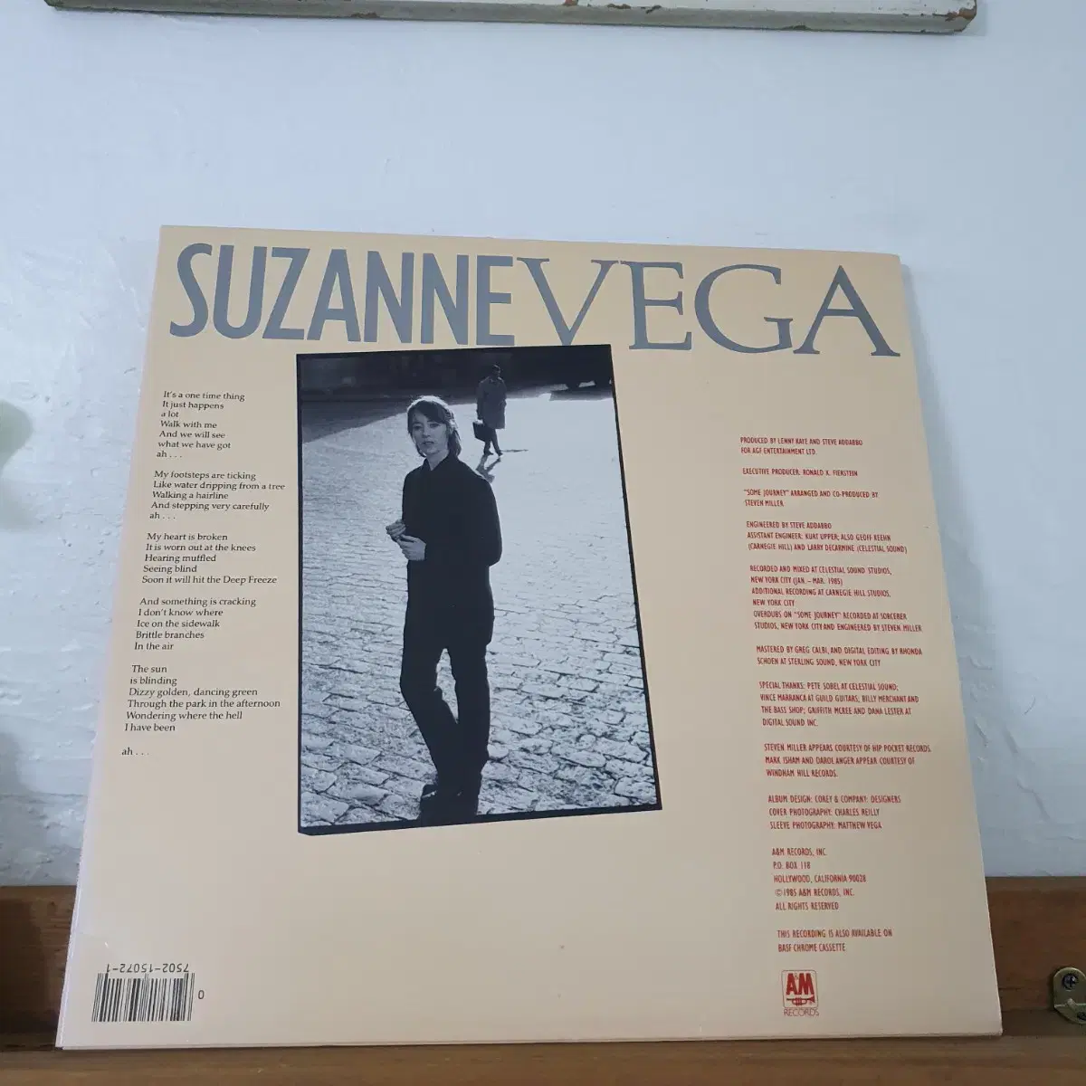 수잔베가  SUZANNE VEGA  LP  1985