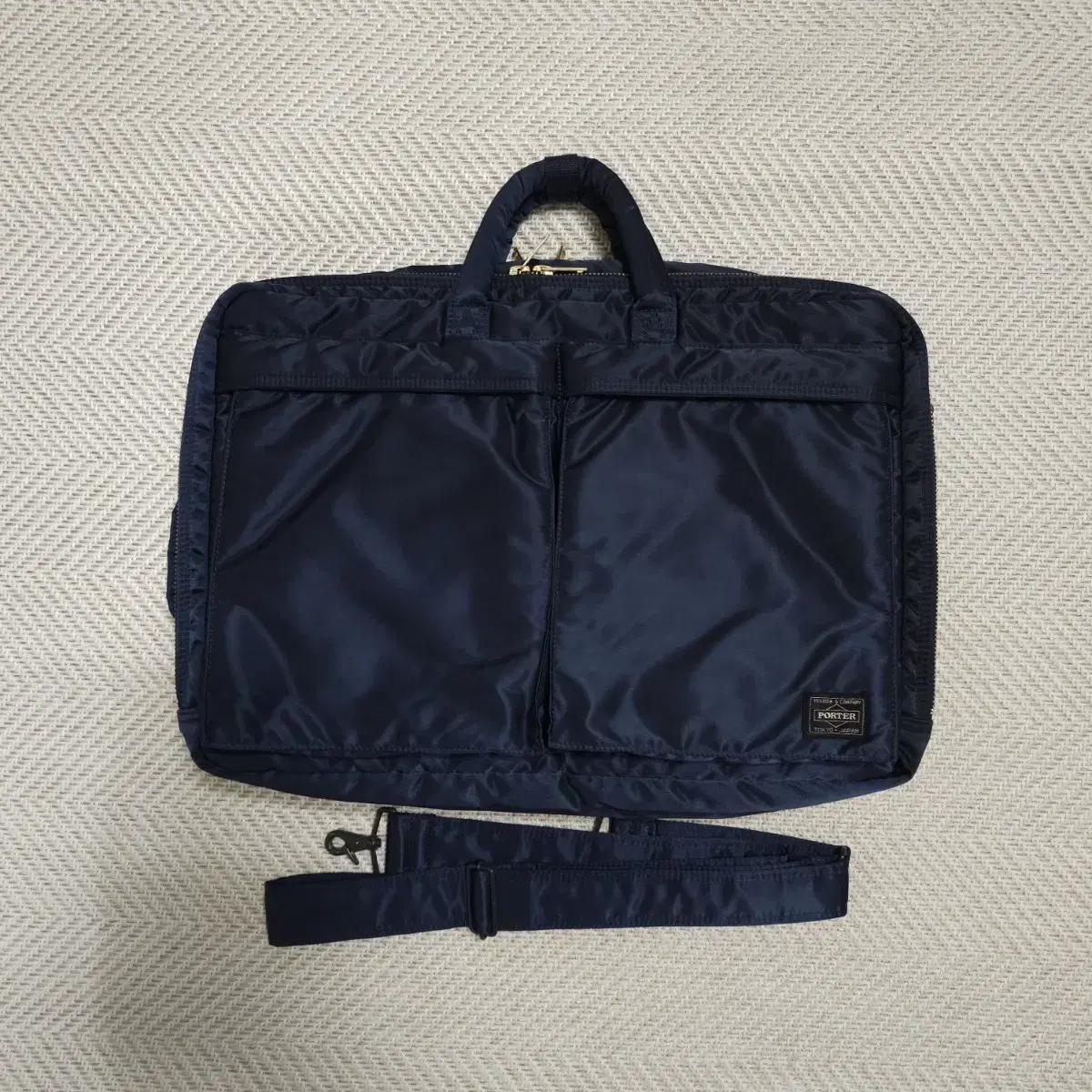 Porter New Yoshiya Porter Tanker 3-way Briefcase Iron Bloo