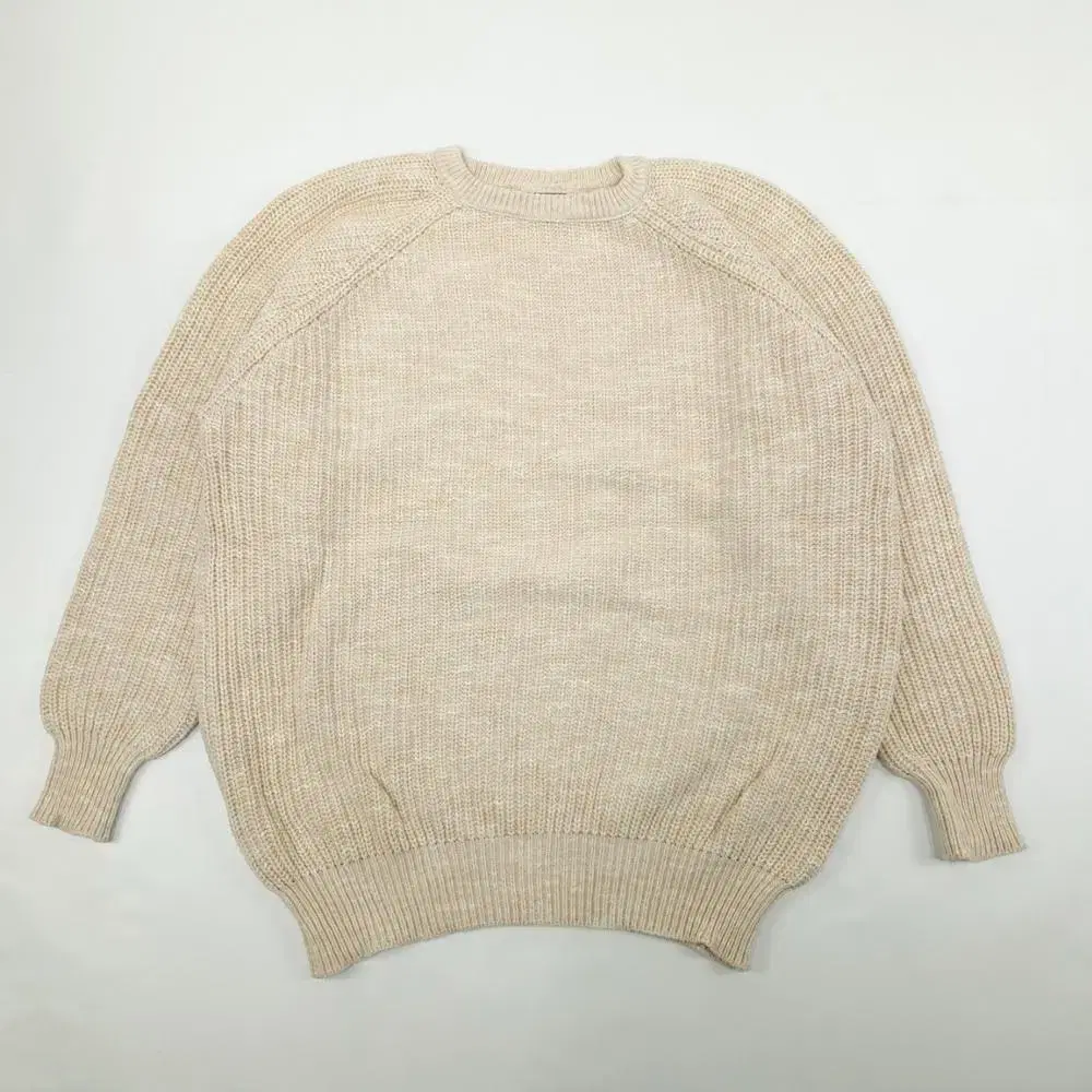 (CS719)XL 엘엘빈 90s USA 오트밀 멜란지 니트 스웨터knit