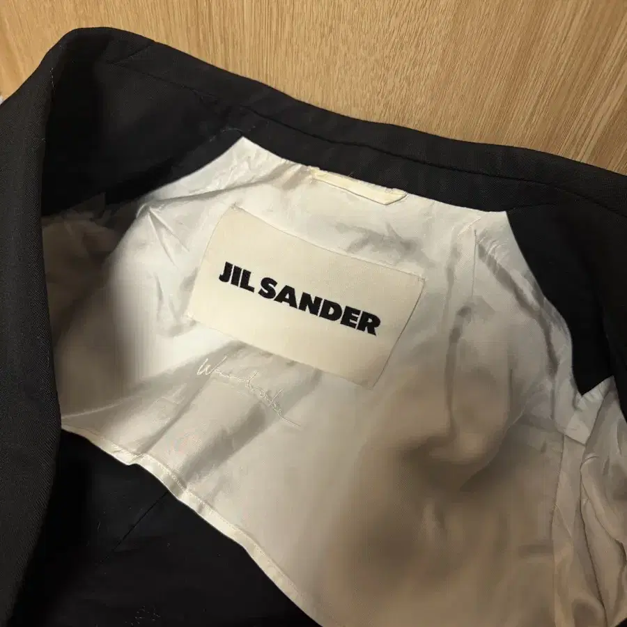 질샌더 Jil Sander 노카라 블레이져 오버핏 자켓 블랙 34