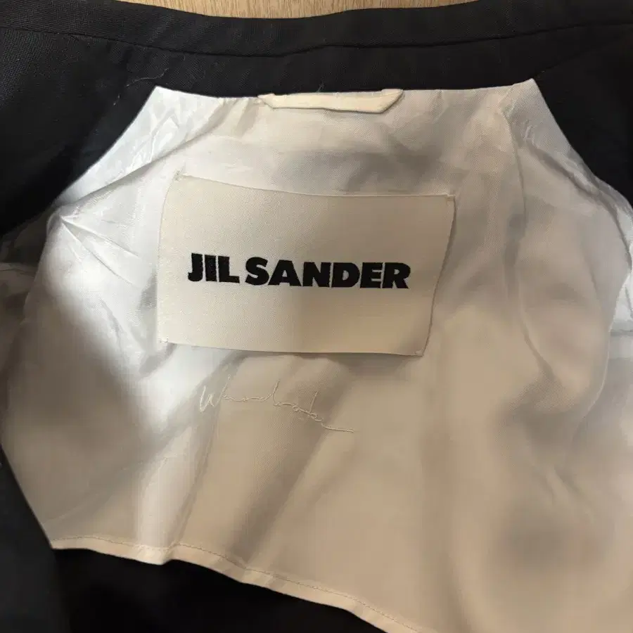 질샌더 Jil Sander 노카라 블레이져 오버핏 자켓 블랙 34