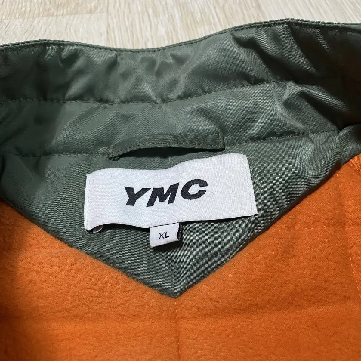 [XL] YMC 봄버 자켓 라이트 그린