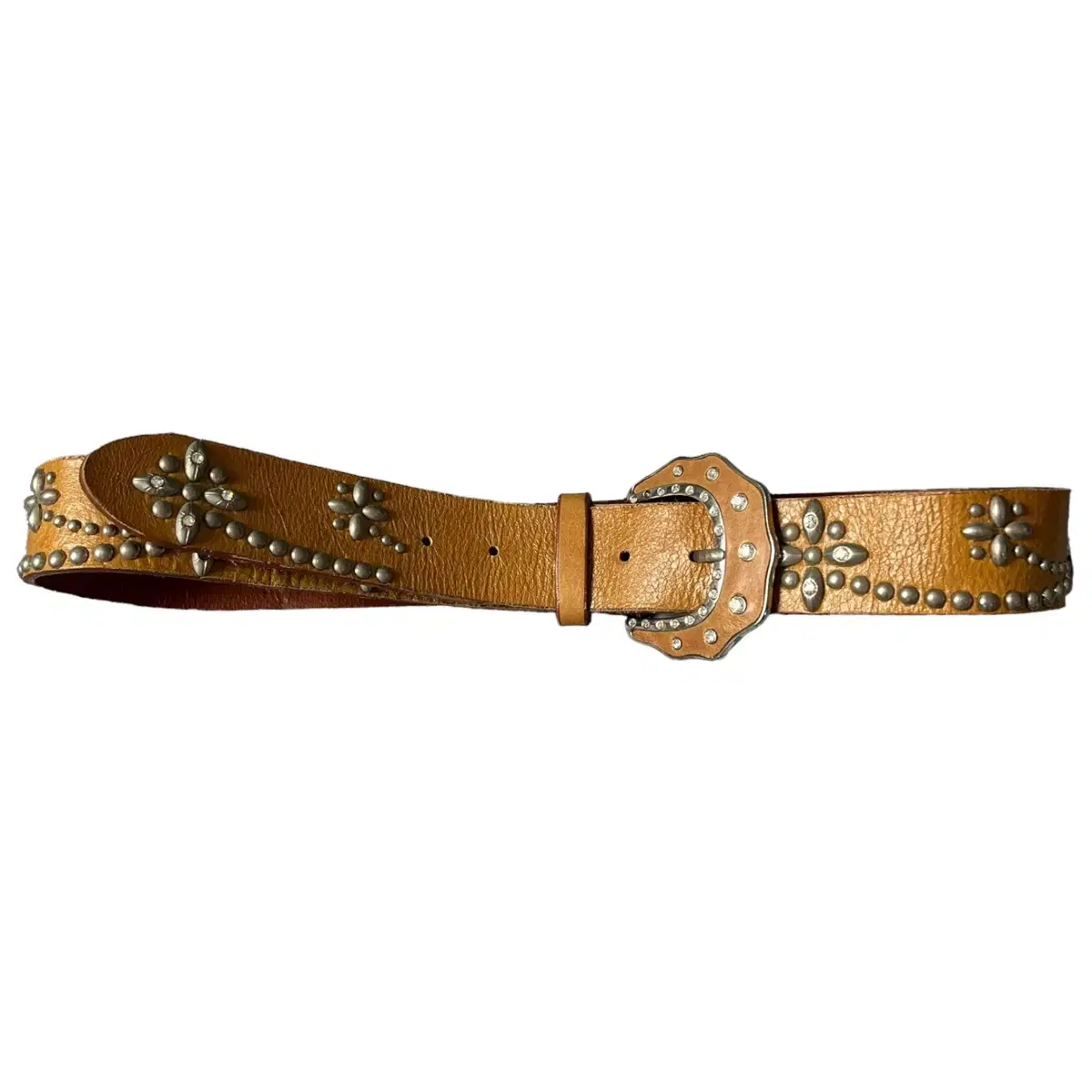 Vtg Rhinestone Stud Belt