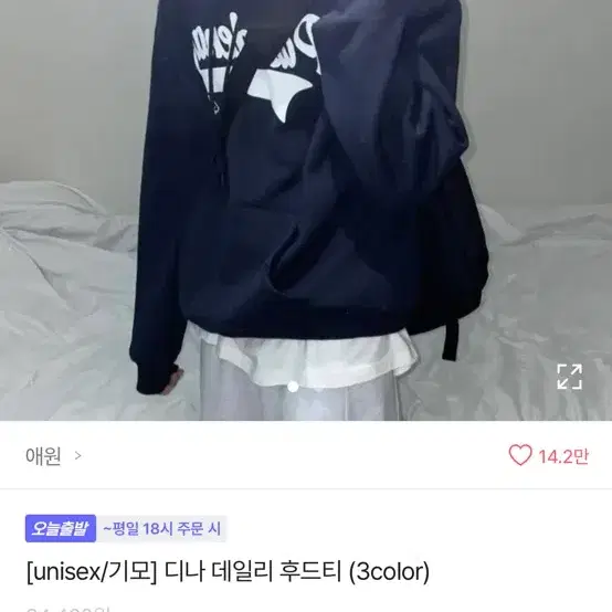 교신 에이블리 애원 디나 데일리 후드티 오버핏 맨투맨 기모