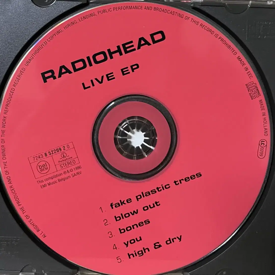 (CD)라디오헤드 Radiohead - Live EP 브릿팝