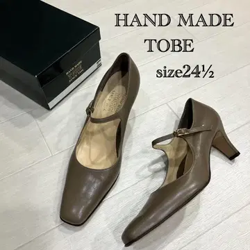 고급 핸드메이드 TOBE 토베 제화 천연 가죽 펌프스 24.5