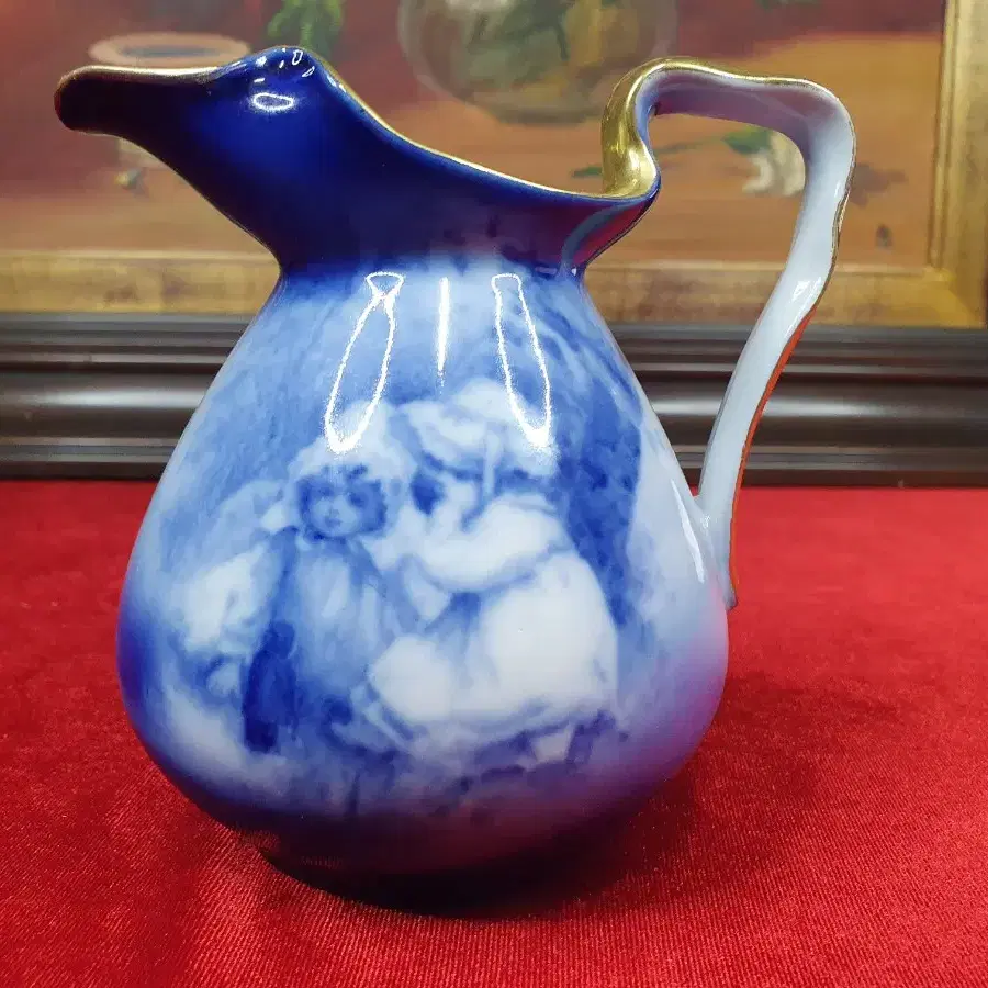 Royal Bayreuth Blue Children Large Jar