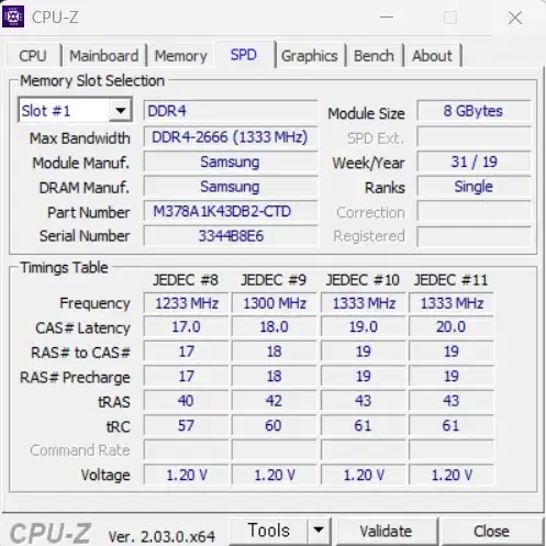 삼성 DDR4 8G 메모리 데스크탑 램 카드 PC4 2666V 2개 일괄