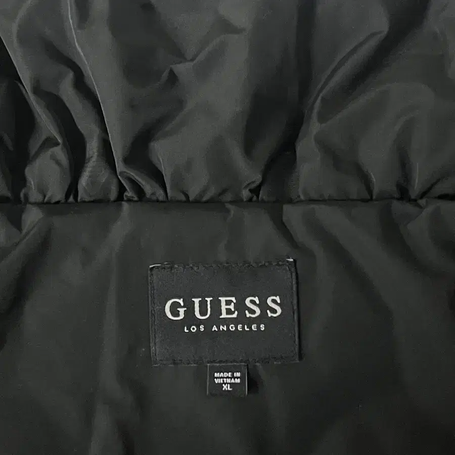 XL) 게스 GUESS 덕다운 벨트 숏패딩