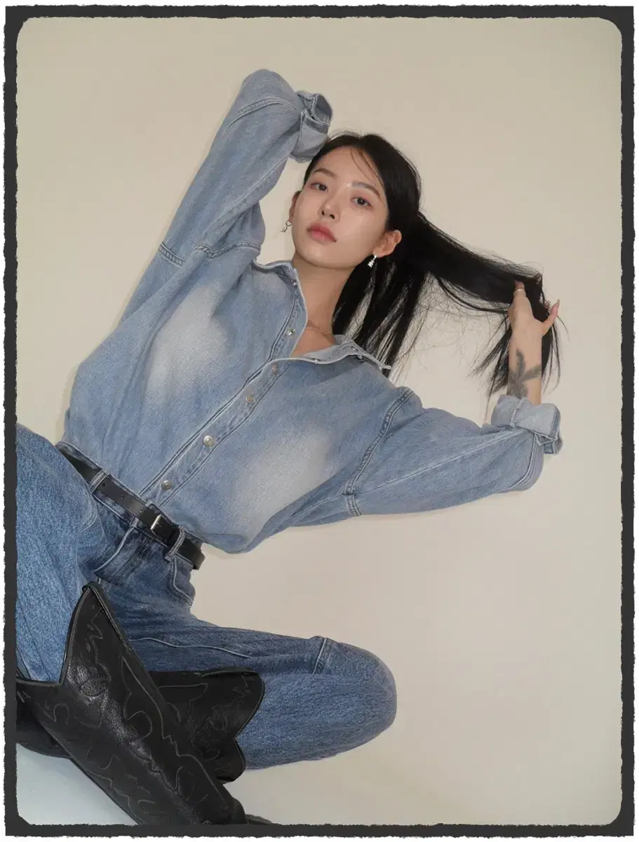 페일제이드 빈티지 데님 셔츠 Vintage Denim Oversized