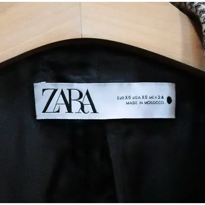 ZARA 자라 하운드 체크 오버핏 울 블레이져 자켓 (여성XS)