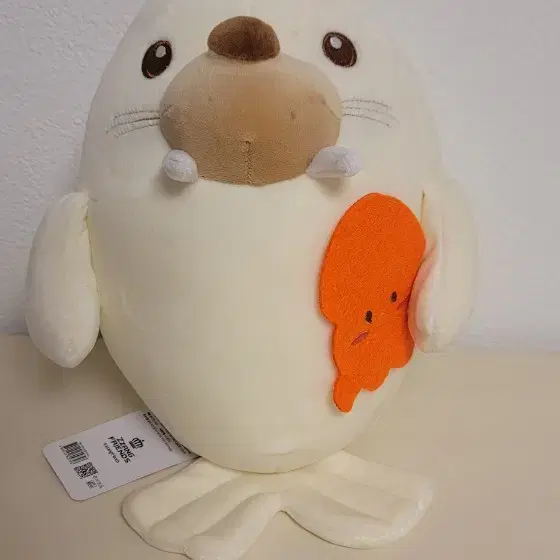 (새상품)  대왕 오징어 든 물개 30cm 인형 팝니다