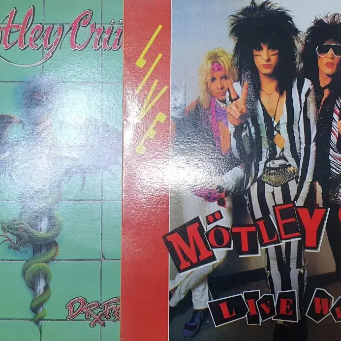 motley crue live lp 두 장 일괄