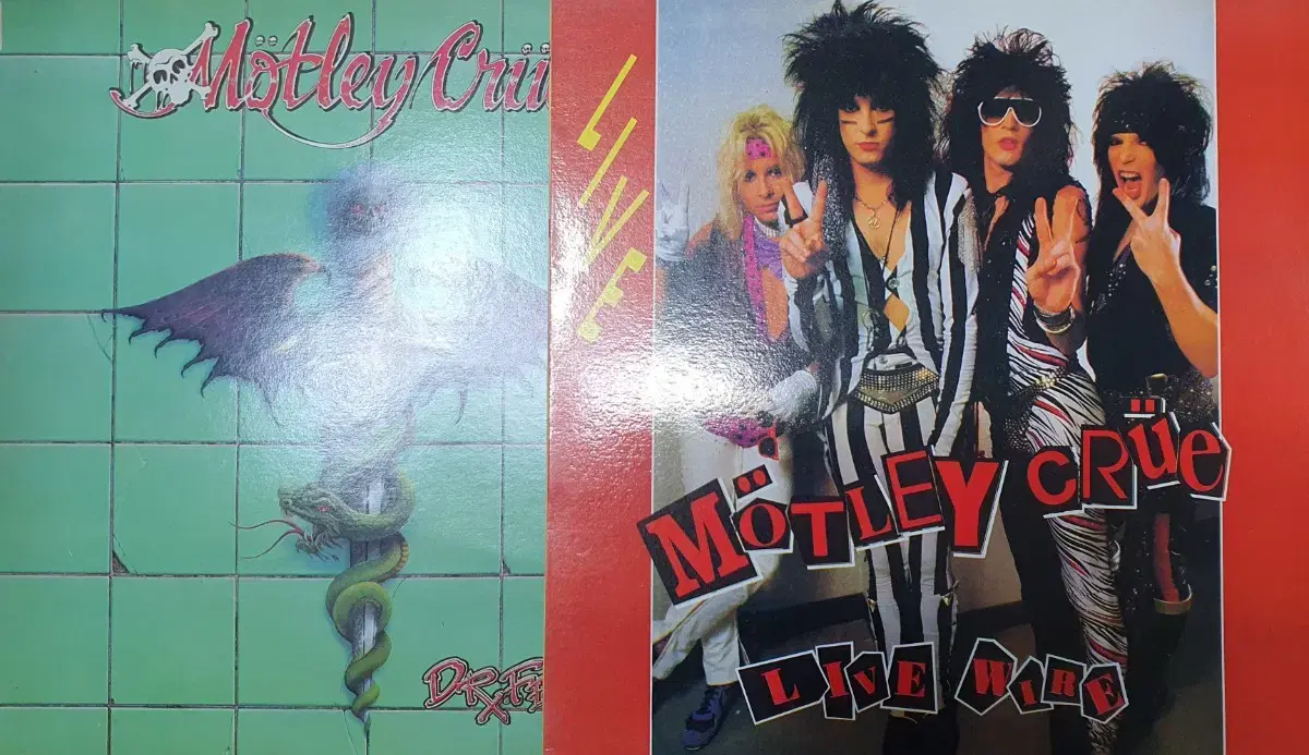 motley crue live lp 두 장 일괄