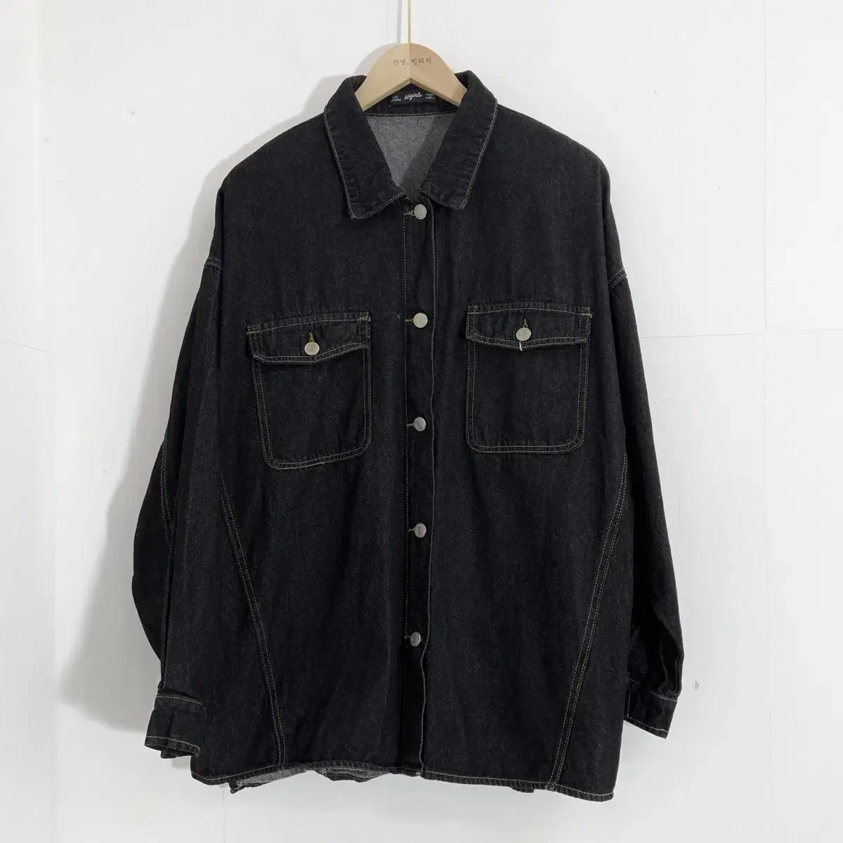 블랙데님셔츠 청셔츠 XL(105~110) Black Jean Shirt