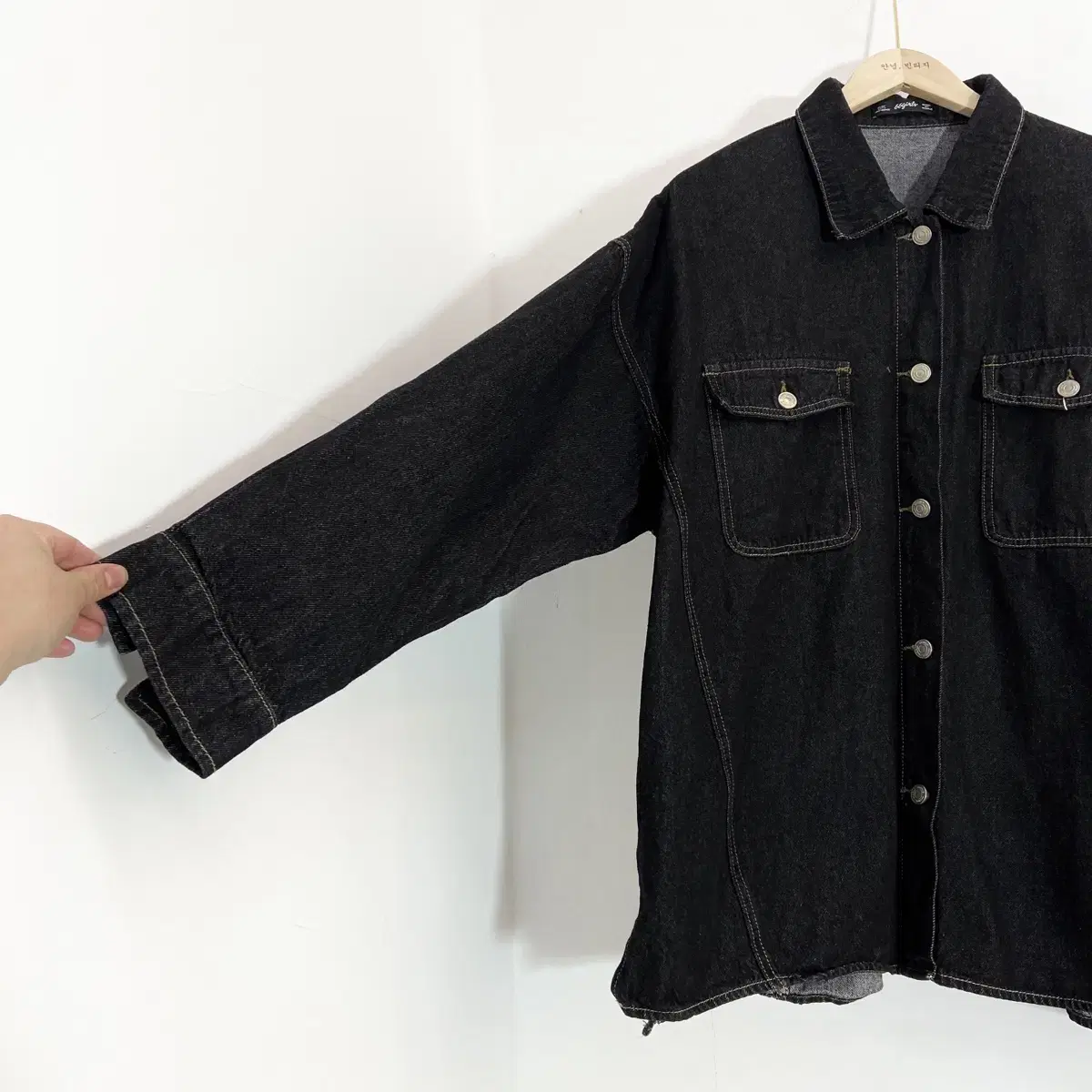 블랙데님셔츠 청셔츠 XL(105~110) Black Jean Shirt