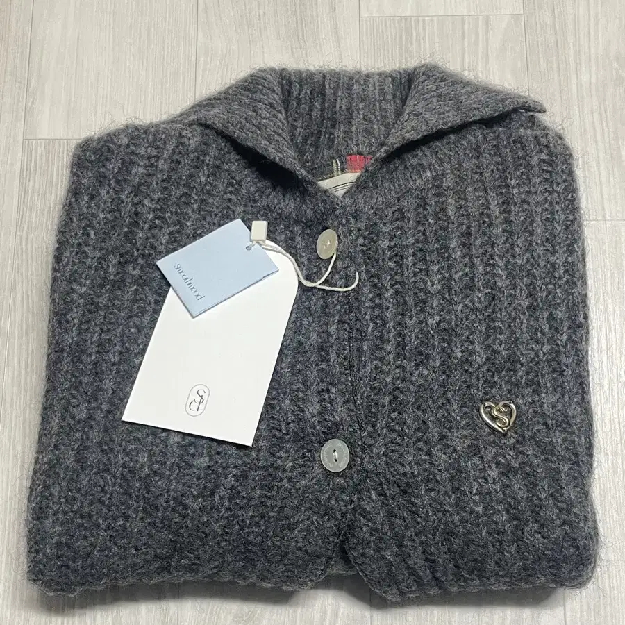 스무드무드 가디건 Leena Knit Cardigan Gray