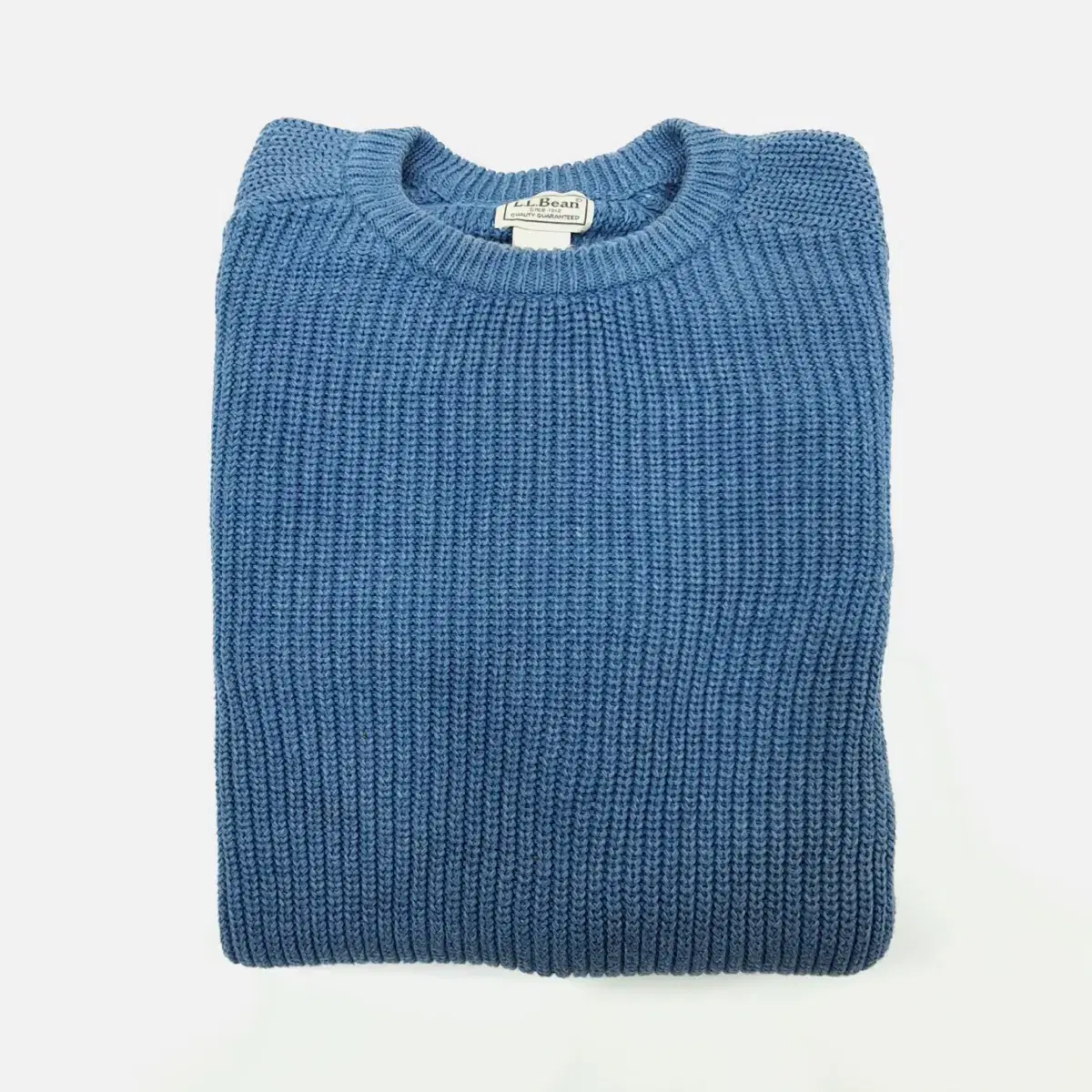 (CS729)XL 엘엘빈 아쿠아블루 라운드 니트 스웨터knit