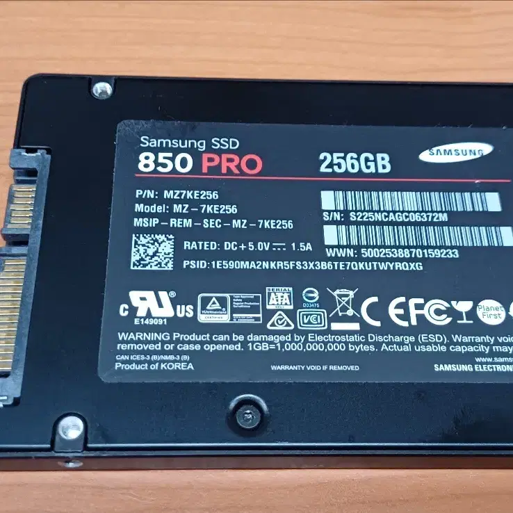 중고 ssd256g 삼성850 PRO