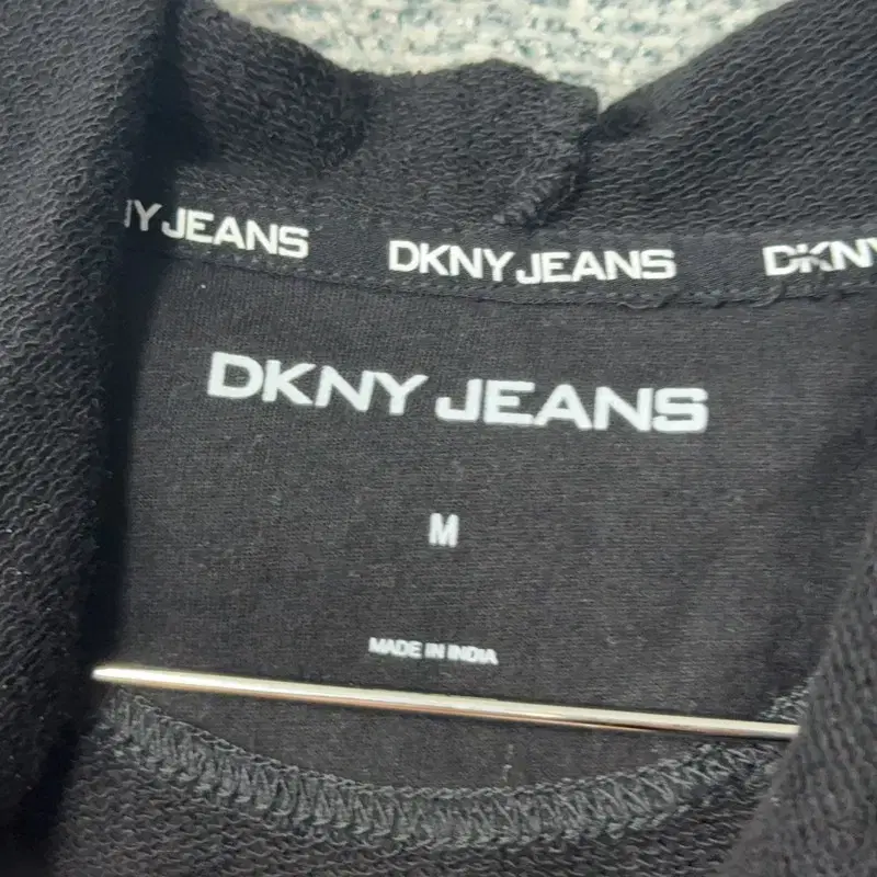 DKNY 블로고 블랙 롱 후드집업 M