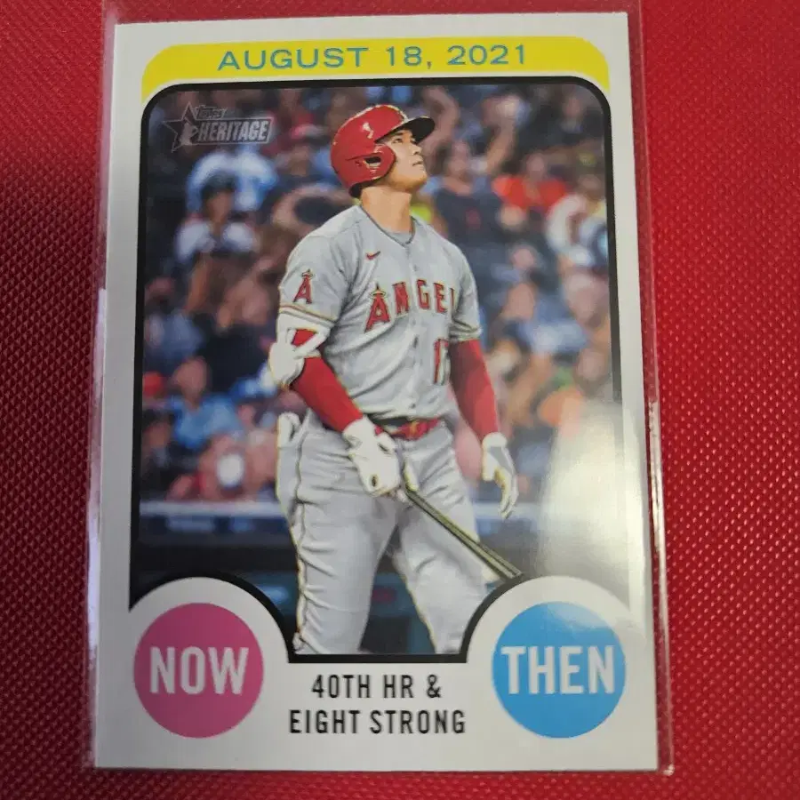 오타니 2022 Topps Heritage Now&Then