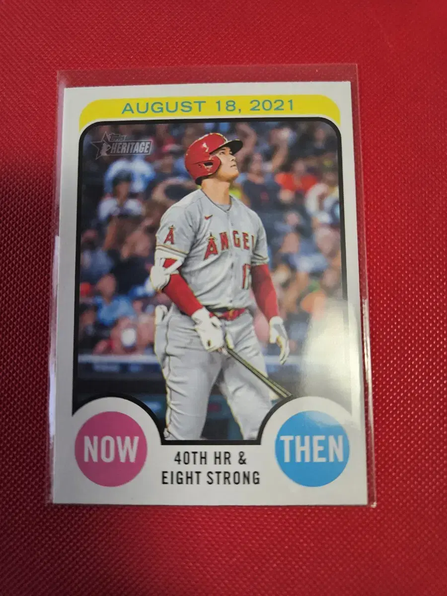 오타니 2022 Topps Heritage Now&Then