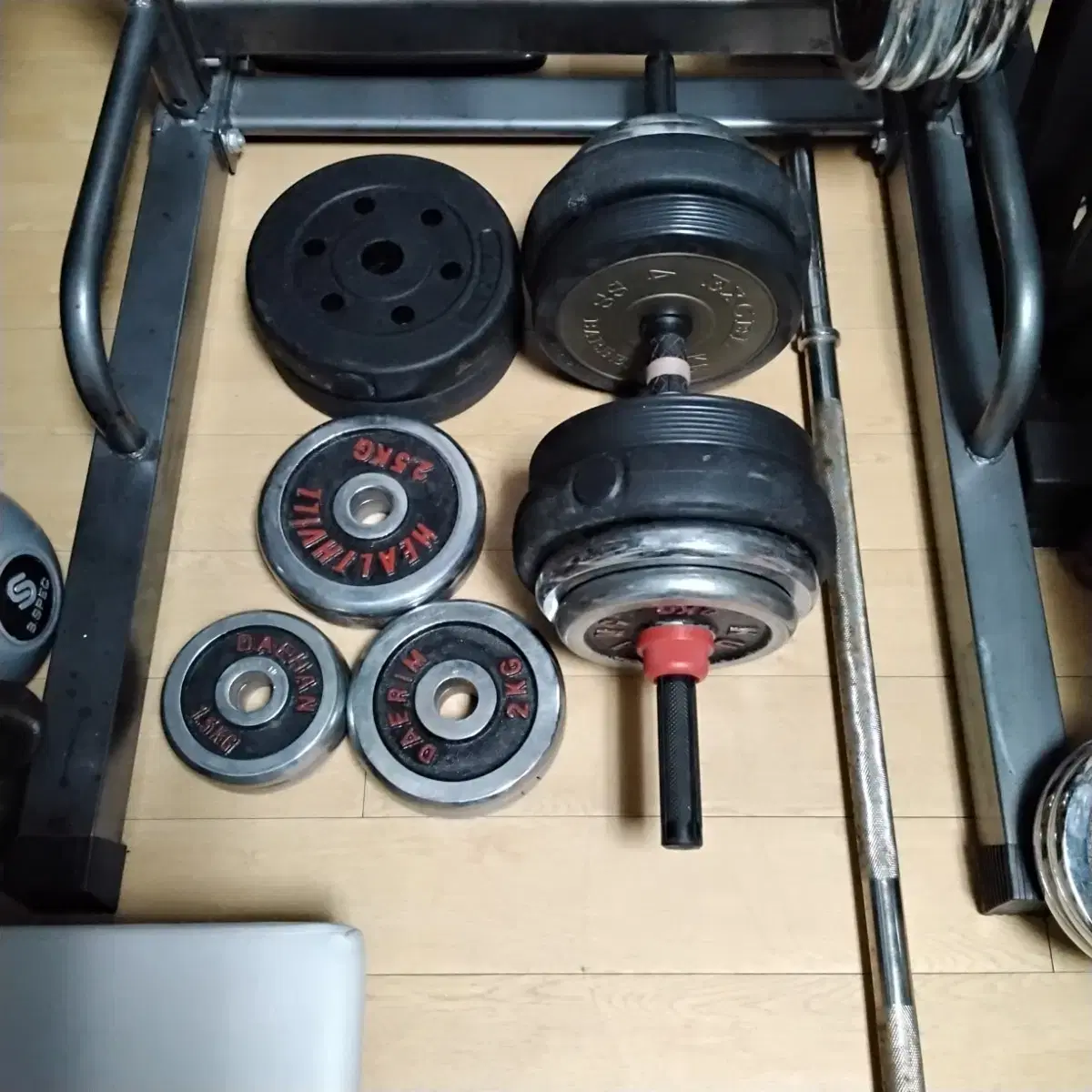 40kg 경량원판+경량봉 팝니다 :)