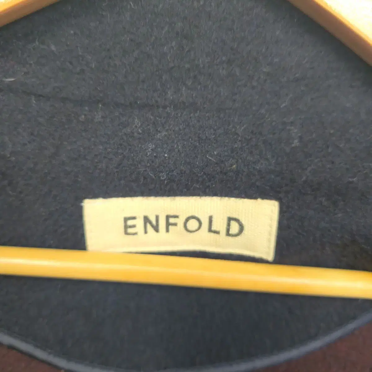 [F] ENFOLD 엔폴드 논버튼 코트