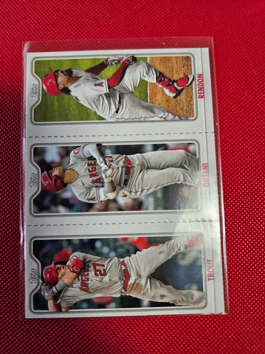 오타니 2022 Topps 오타니 트라웃 랜던 카드