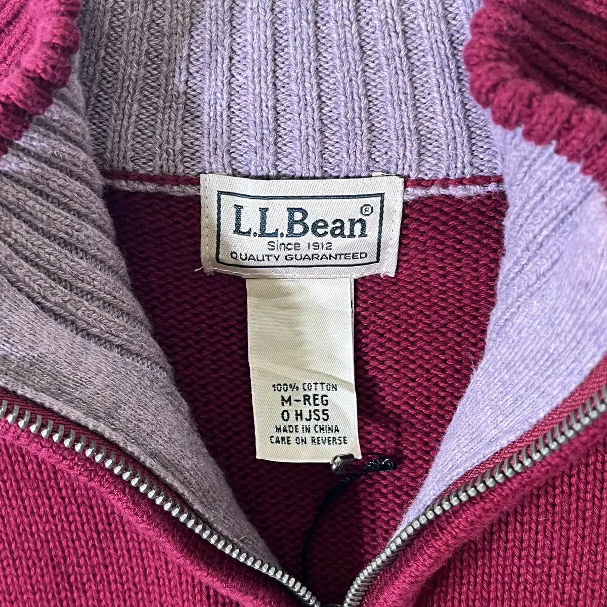 L.L.BEAN 엘엘빈 코튼 하프집업 (M/100) kold_7102