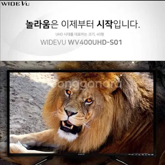 40인치(101cm) 와이드뷰 UHD LED TV WV400UHD-S01