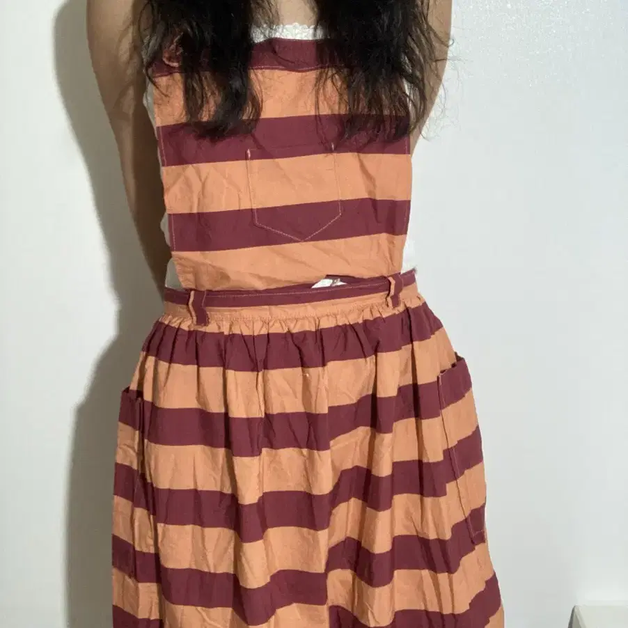 vintage stripe long dress