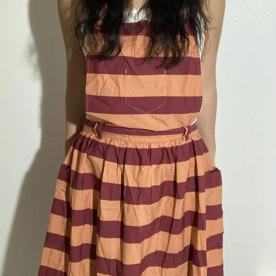 vintage stripe long dress