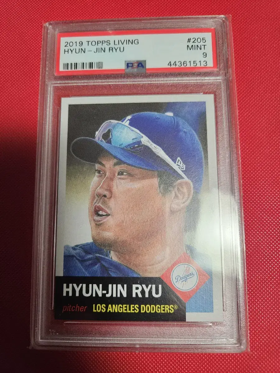 류현진 2019 Topps Living PSA 9등급 카드