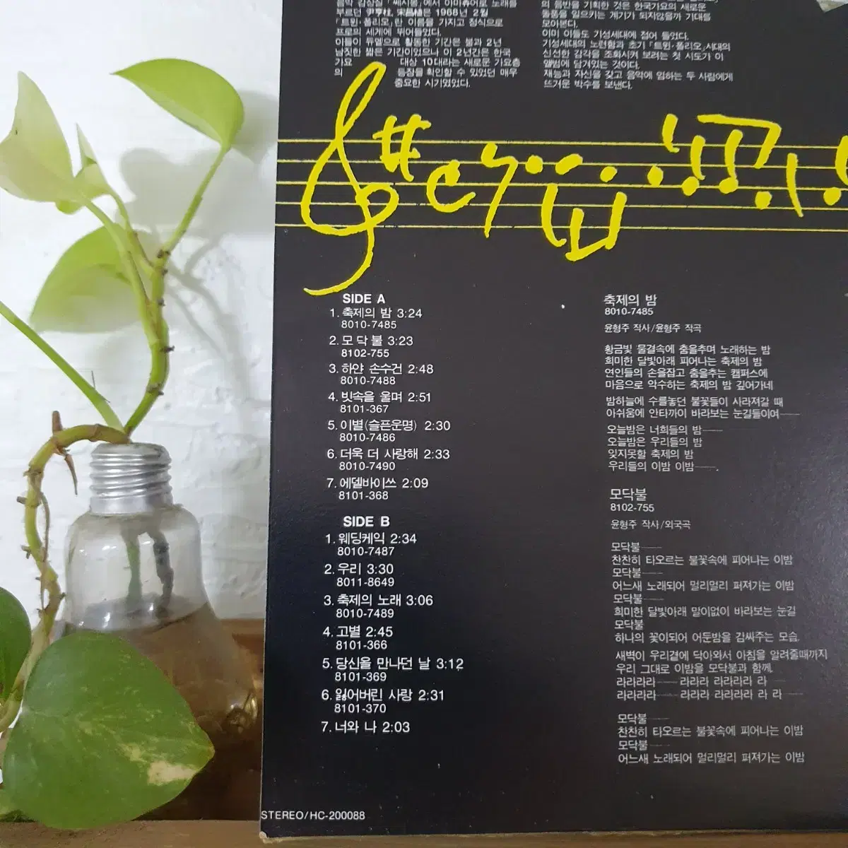 트윈폴리오 LP  1981    송창식.윤형주