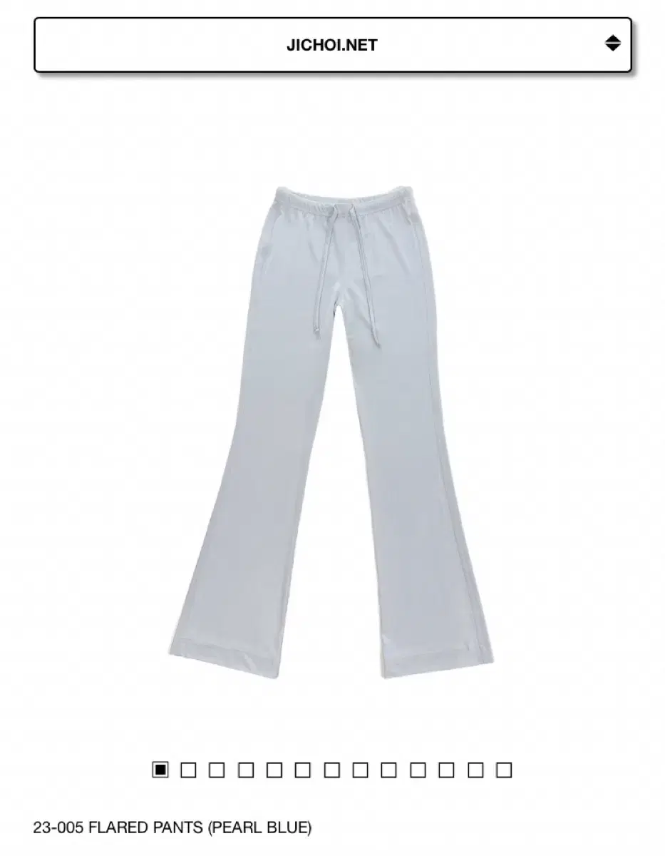 지초이 23-005 FLARED PANTS (PEARL BLUE)