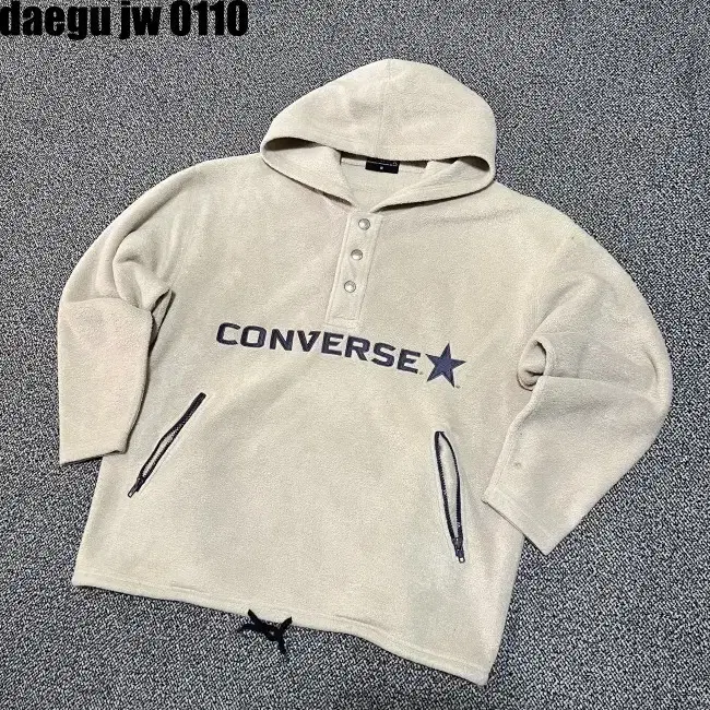 M 100-105 CONVERSE JACKET 컨버스 후리스 후드