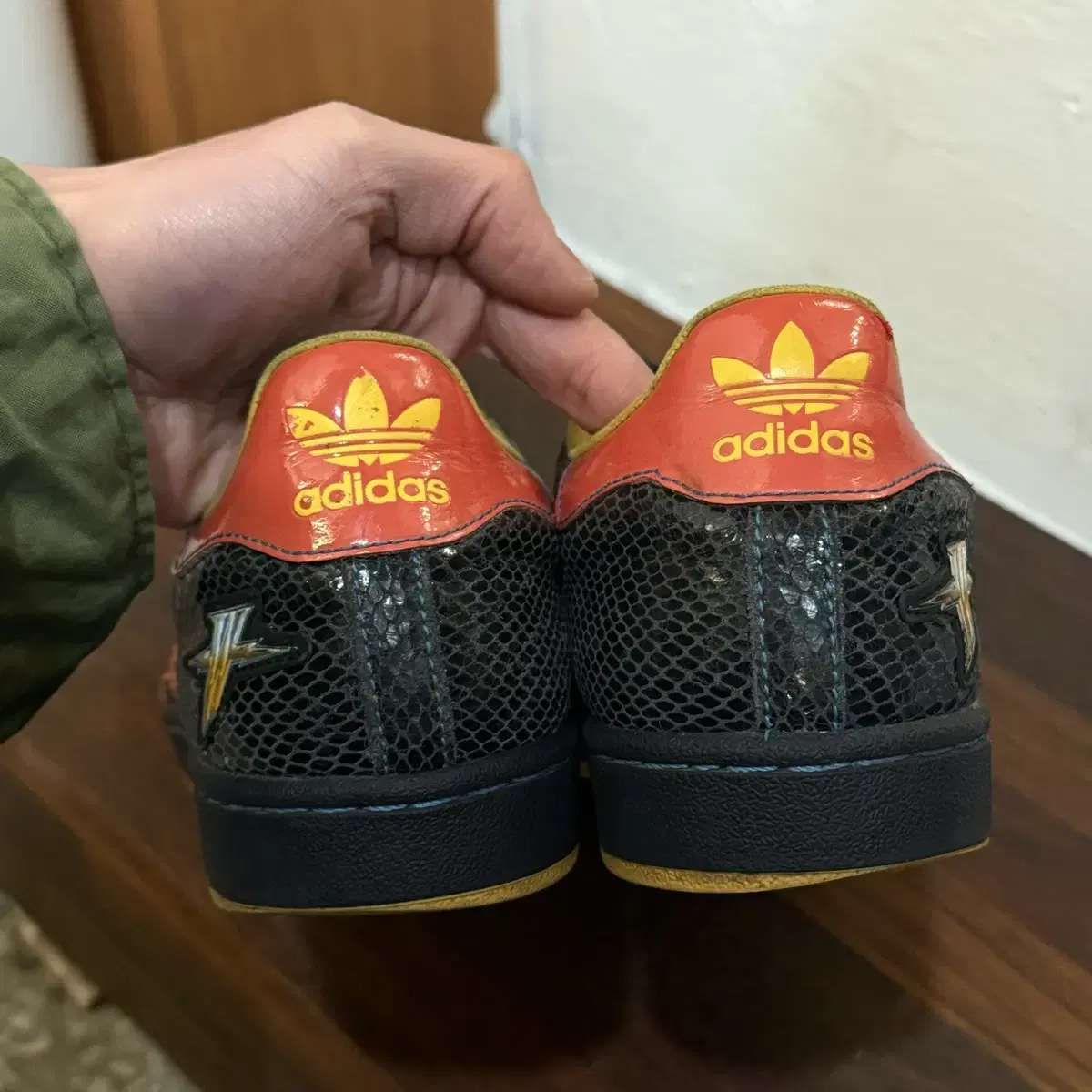 Adidas 아디다스 오리지널 빈티지 NBA 슈퍼스타 255mm